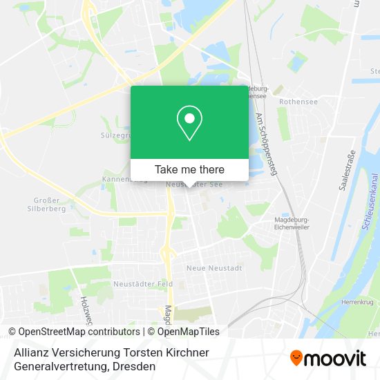 Карта Allianz Versicherung Torsten Kirchner Generalvertretung