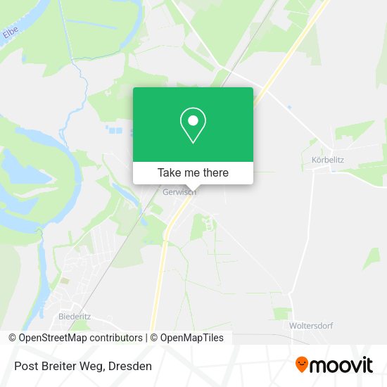 Карта Post Breiter Weg