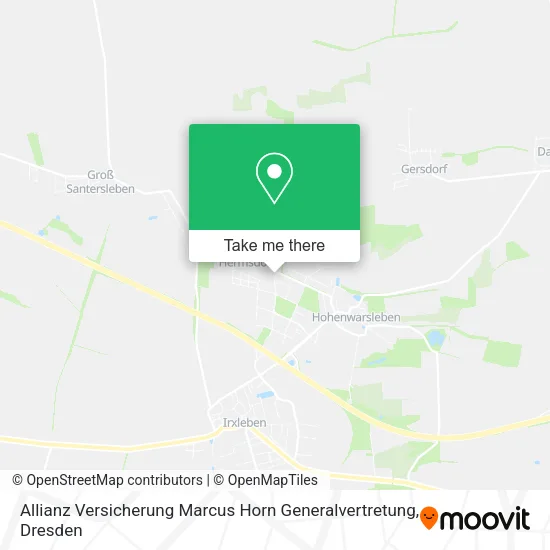 Карта Allianz Versicherung Marcus Horn Generalvertretung