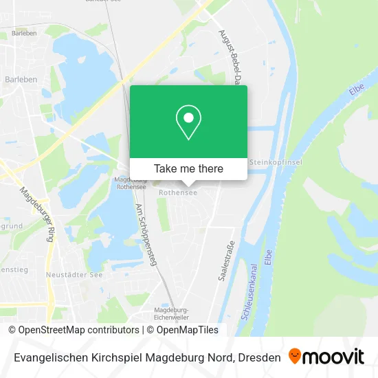 Карта Evangelischen Kirchspiel Magdeburg Nord