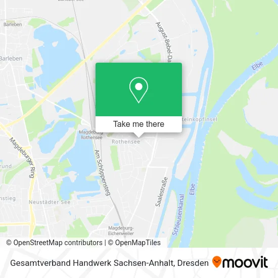 Карта Gesamtverband Handwerk Sachsen-Anhalt