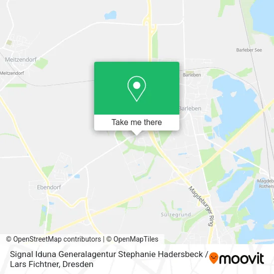Карта Signal Iduna Generalagentur Stephanie Hadersbeck / Lars Fichtner