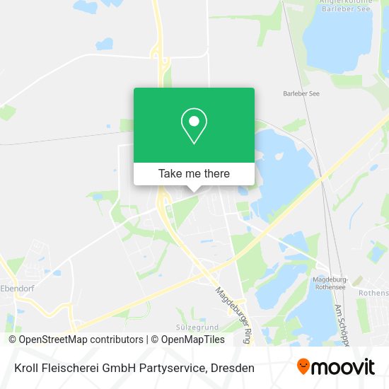 Карта Kroll Fleischerei GmbH Partyservice