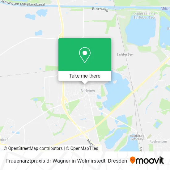 Карта Frauenarztpraxis dr Wagner in Wolmirstedt