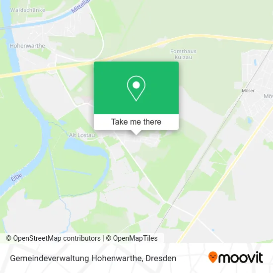Карта Gemeindeverwaltung Hohenwarthe
