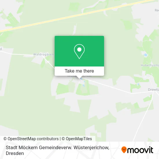 Карта Stadt Möckern Gemeindeverw. Wüstenjerichow