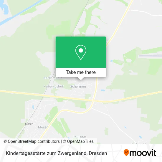 Карта Kindertagesstätte zum Zwergenland