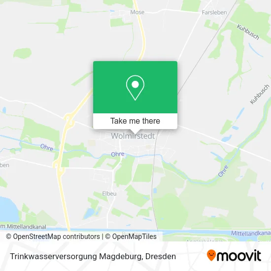 Карта Trinkwasserversorgung Magdeburg