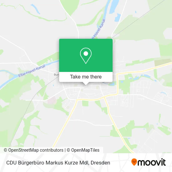 Карта CDU Bürgerbüro Markus Kurze Mdl
