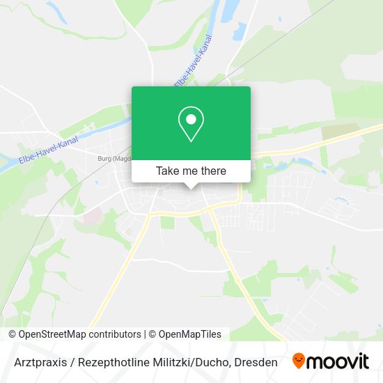 Карта Arztpraxis / Rezepthotline Militzki / Ducho