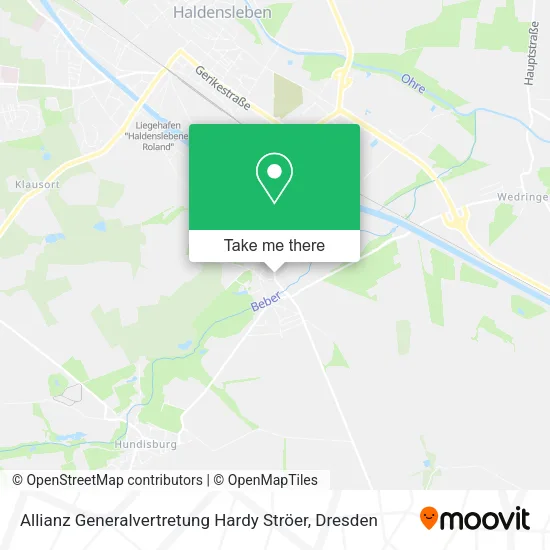 Карта Allianz Generalvertretung Hardy Ströer