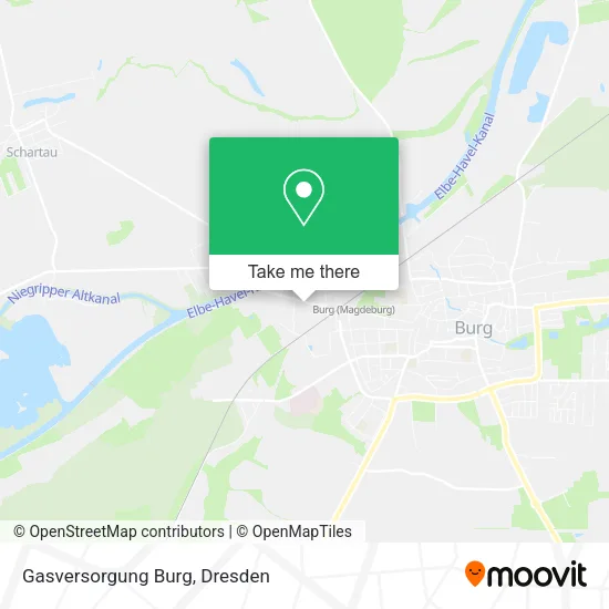 Карта Gasversorgung Burg