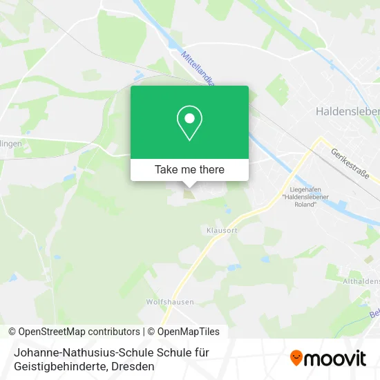 Карта Johanne-Nathusius-Schule Schule für Geistigbehinderte