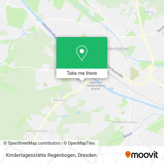 Карта Kindertagesstätte Regenbogen