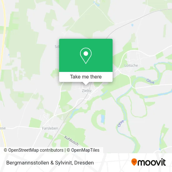 Карта Bergmannsstollen & Sylvinit