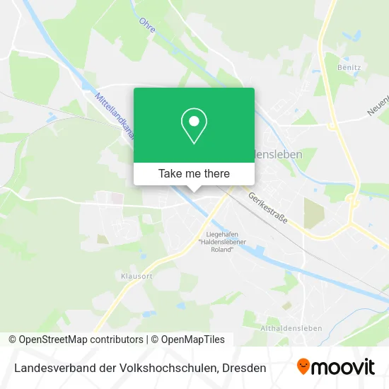 Карта Landesverband der Volkshochschulen