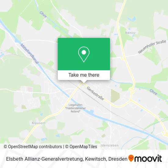Карта Elsbeth Allianz-Generalvertretung, Kewitsch