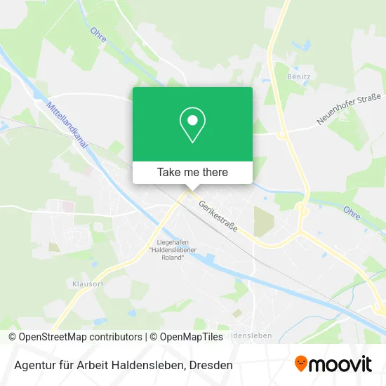 Agentur für Arbeit Haldensleben map