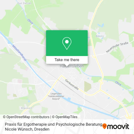 Карта Praxis für Ergotherapie und Psychologische Beratung Nicole Wünsch