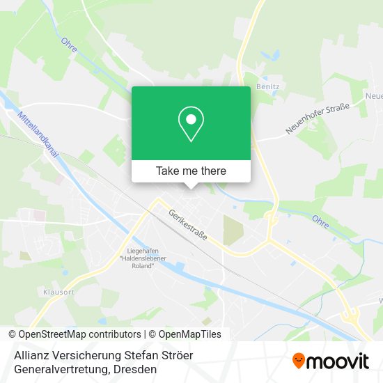 Карта Allianz Versicherung Stefan Ströer Generalvertretung