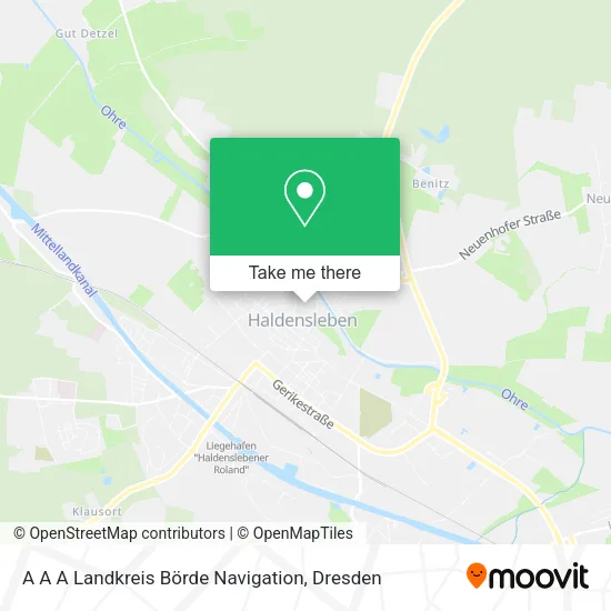 Карта A A A Landkreis Börde Navigation