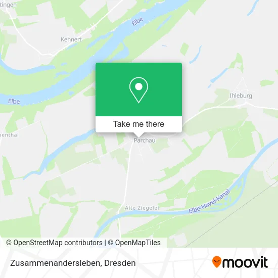 Карта Zusammenandersleben