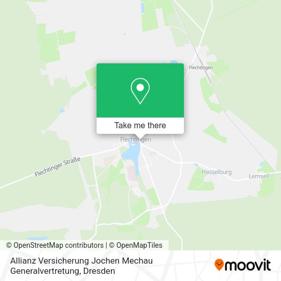 Карта Allianz Versicherung Jochen Mechau Generalvertretung