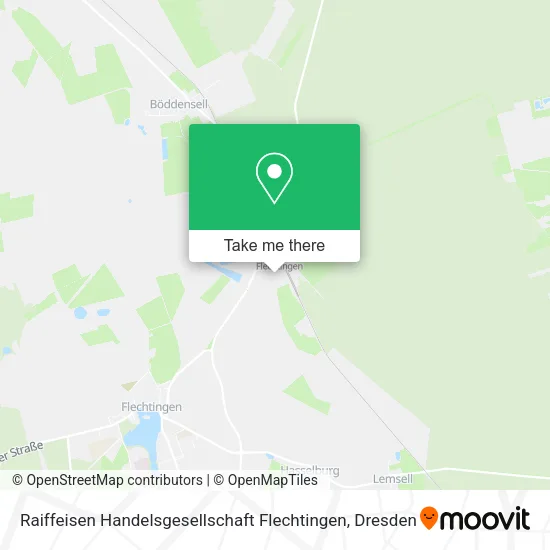 Карта Raiffeisen Handelsgesellschaft Flechtingen