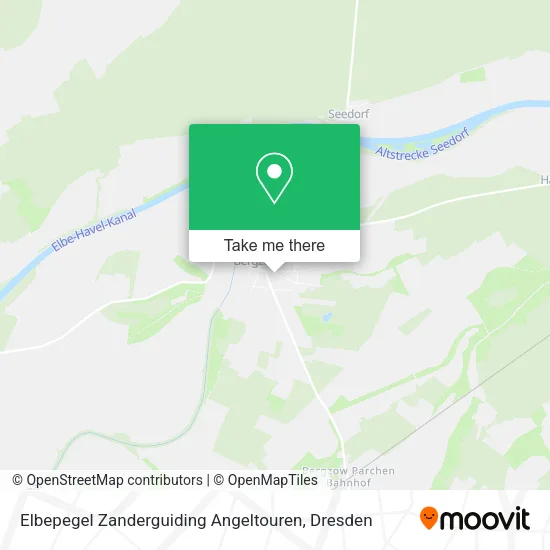 Карта Elbepegel Zanderguiding Angeltouren