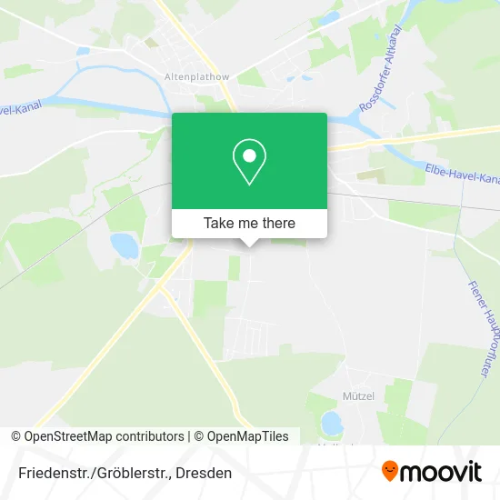 Карта Friedenstr./Gröblerstr.