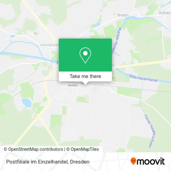 Карта Postfiliale im Einzelhandel
