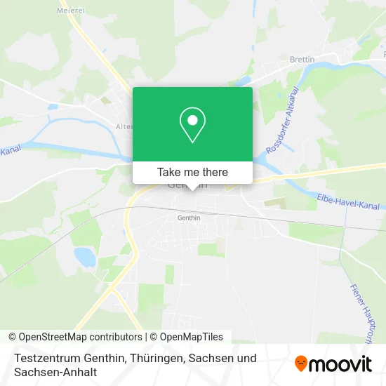 Карта Testzentrum Genthin