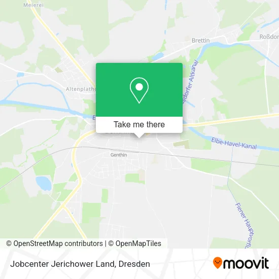 Карта Jobcenter Jerichower Land