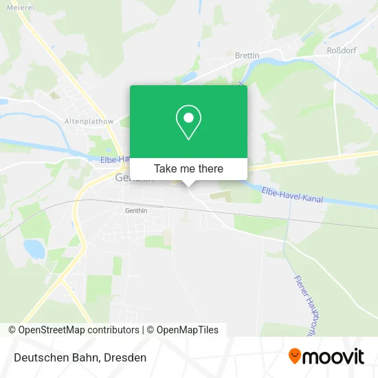 Карта Deutschen Bahn