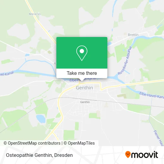 Карта Osteopathie Genthin