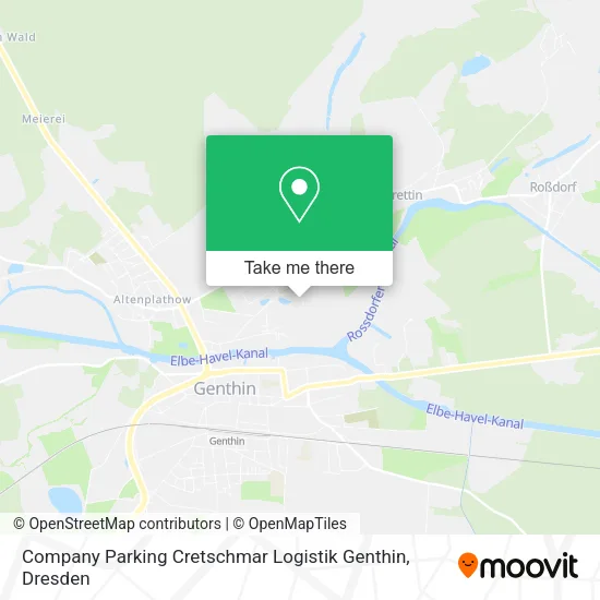Карта Company Parking Cretschmar Logistik Genthin