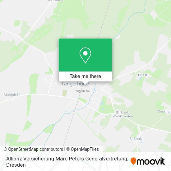 Карта Allianz Versicherung Marc Peters Generalvertretung
