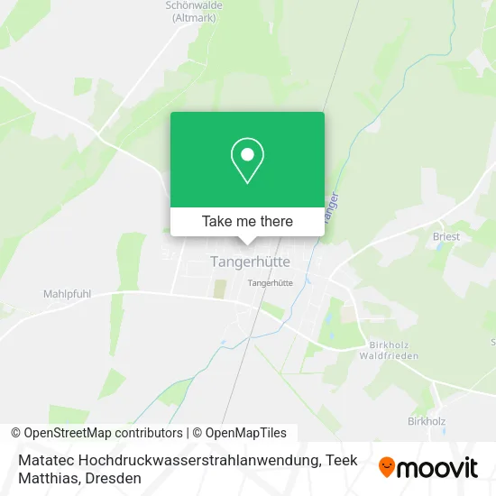 Карта Matatec Hochdruckwasserstrahlanwendung, Teek Matthias