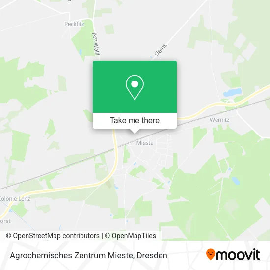 Agrochemisches Zentrum Mieste map