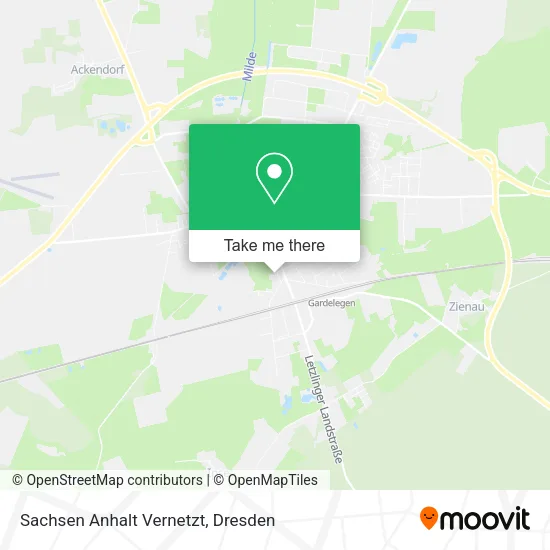Карта Sachsen Anhalt Vernetzt