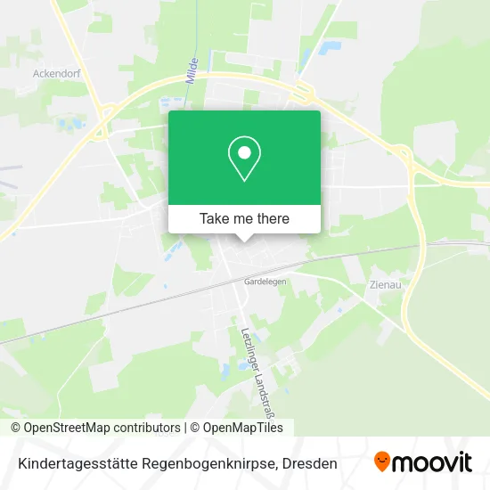 Карта Kindertagesstätte Regenbogenknirpse