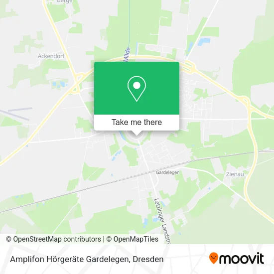 Карта Amplifon Hörgeräte Gardelegen