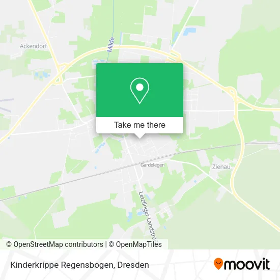 Карта Kinderkrippe Regensbogen