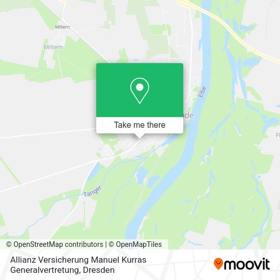 Карта Allianz Versicherung Manuel Kurras Generalvertretung