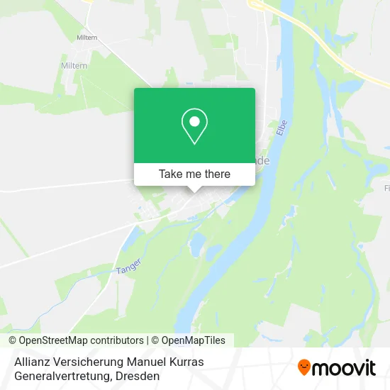 Карта Allianz Versicherung Manuel Kurras Generalvertretung