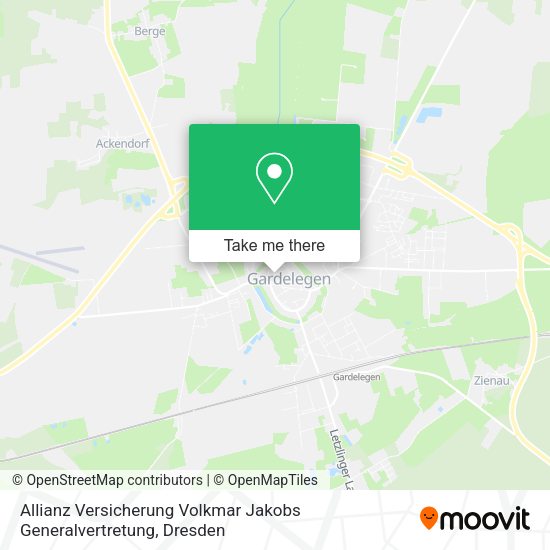 Карта Allianz Versicherung Volkmar Jakobs Generalvertretung