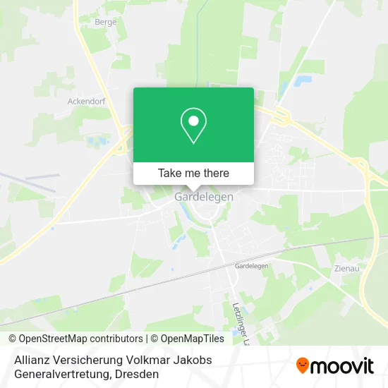 Карта Allianz Versicherung Volkmar Jakobs Generalvertretung