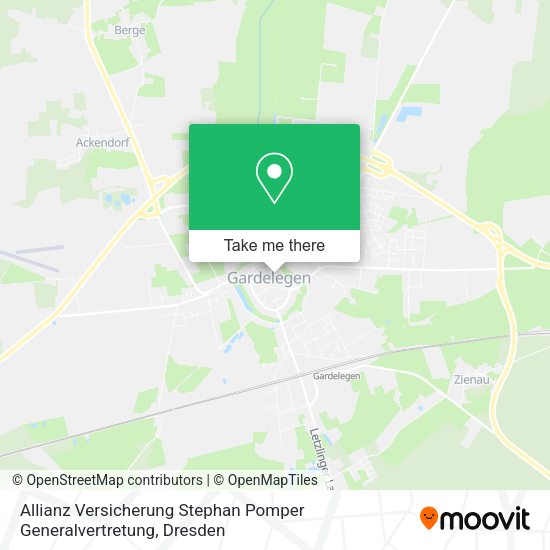 Карта Allianz Versicherung Stephan Pomper Generalvertretung