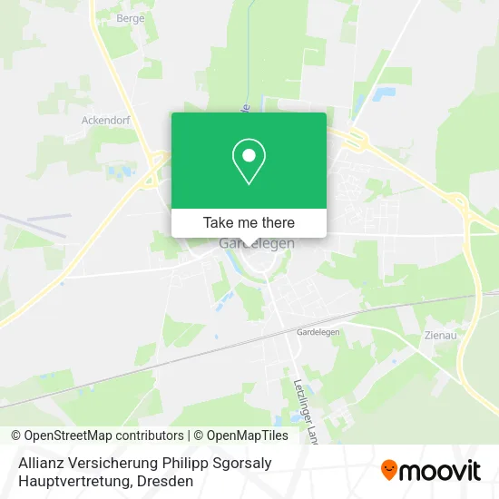 Карта Allianz Versicherung Philipp Sgorsaly Hauptvertretung