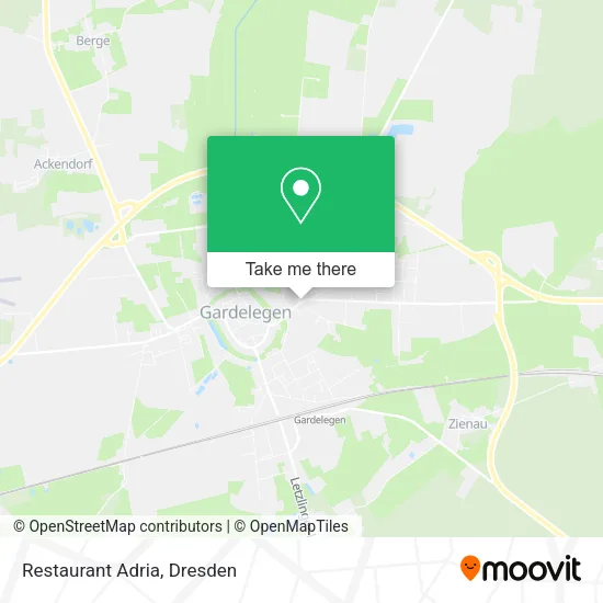Карта Restaurant Adria